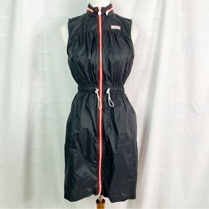 Hunter x Target Collaboration Black Windbreaker Nylon Sleeveless Dress XS